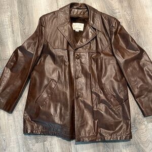Vintage Grais 70's Glazed Angel Skin Napa  Leather Jacket SZ 46